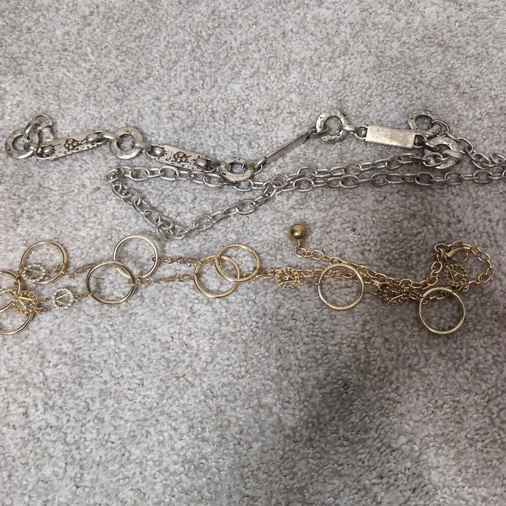 Mixed Metal Layered Chain Belt Vintage Set